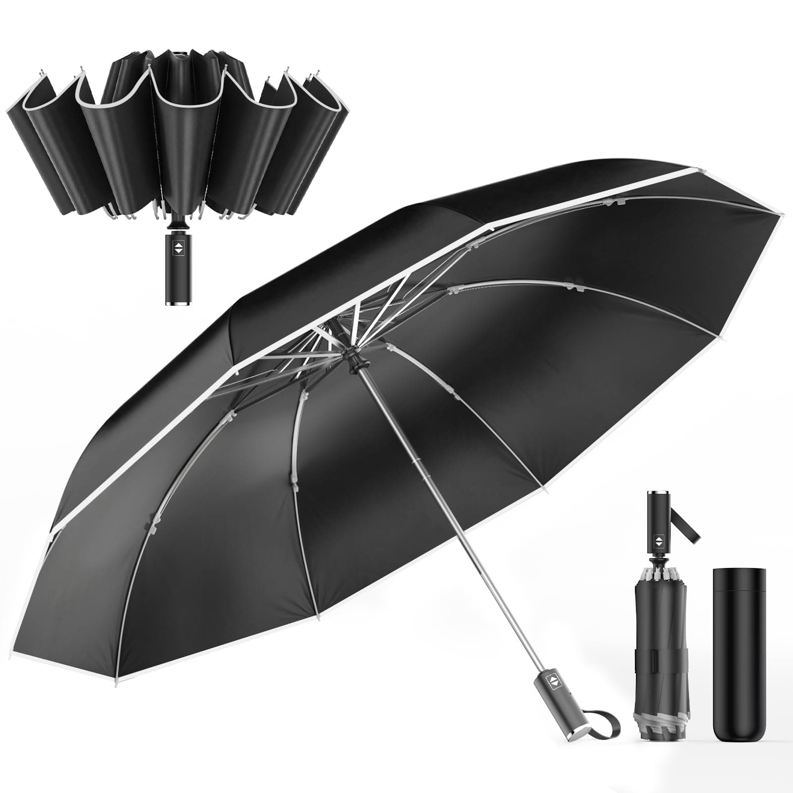 Reverse Folding Auto Umbrella 10-Rib
